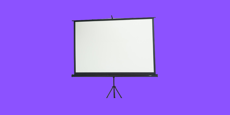 How To Hang A Projector Screen From A Drop Ceiling